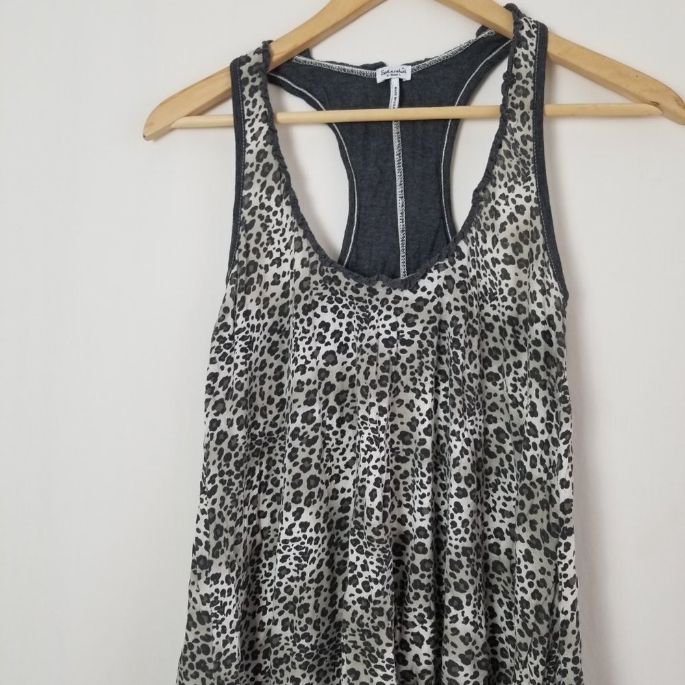Splendid animal printed racer back tank to size XS (232) - Picture 2 of 7